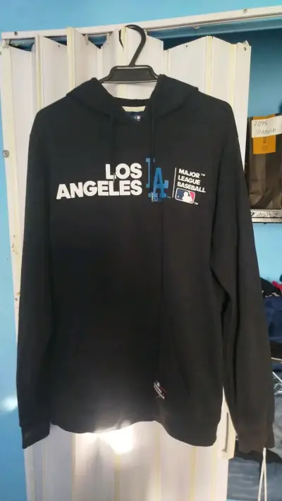 Polerón con capucha Los Angeles Dodgers MLB negro - miniatura 1