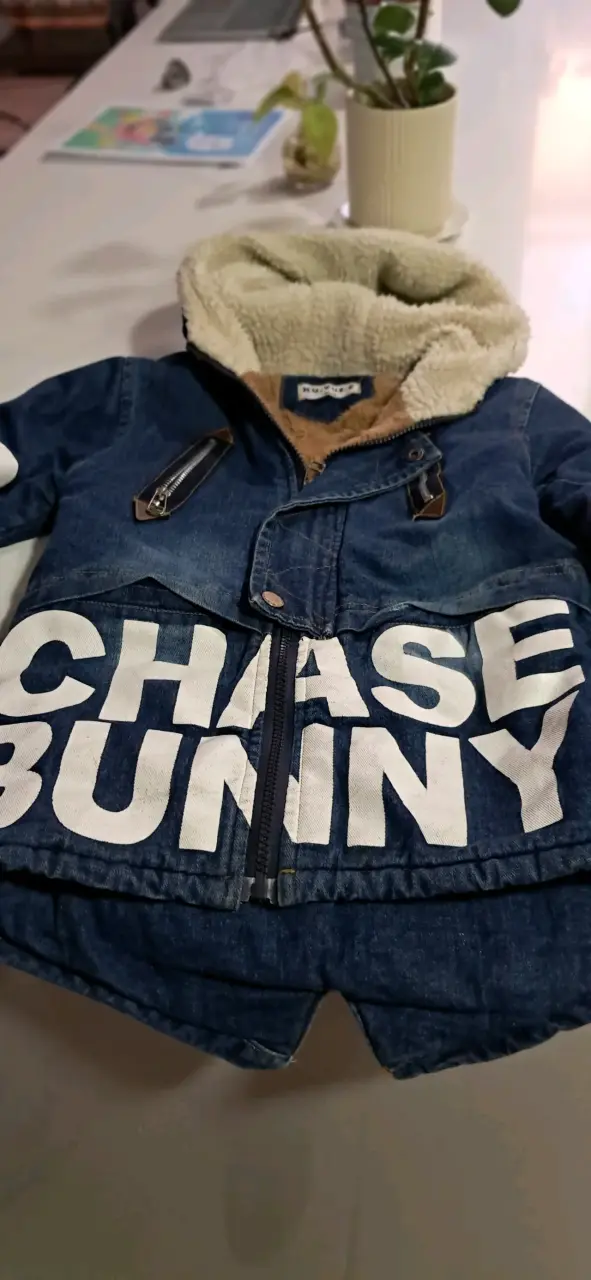 Chaqueta de mezclilla para niño con forro polar