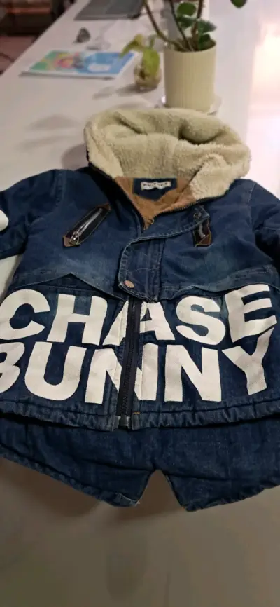 Chaqueta de mezclilla para niño con forro polar - miniatura 1