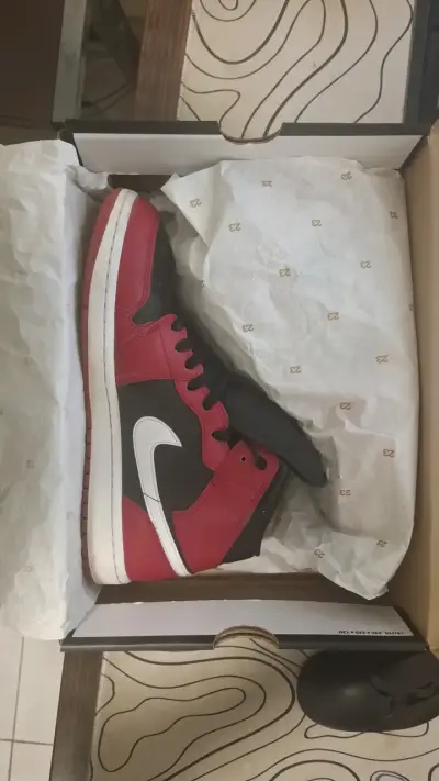 Zapatillas Air Jordan 1 Mid Black/White Gym Red - miniatura 1