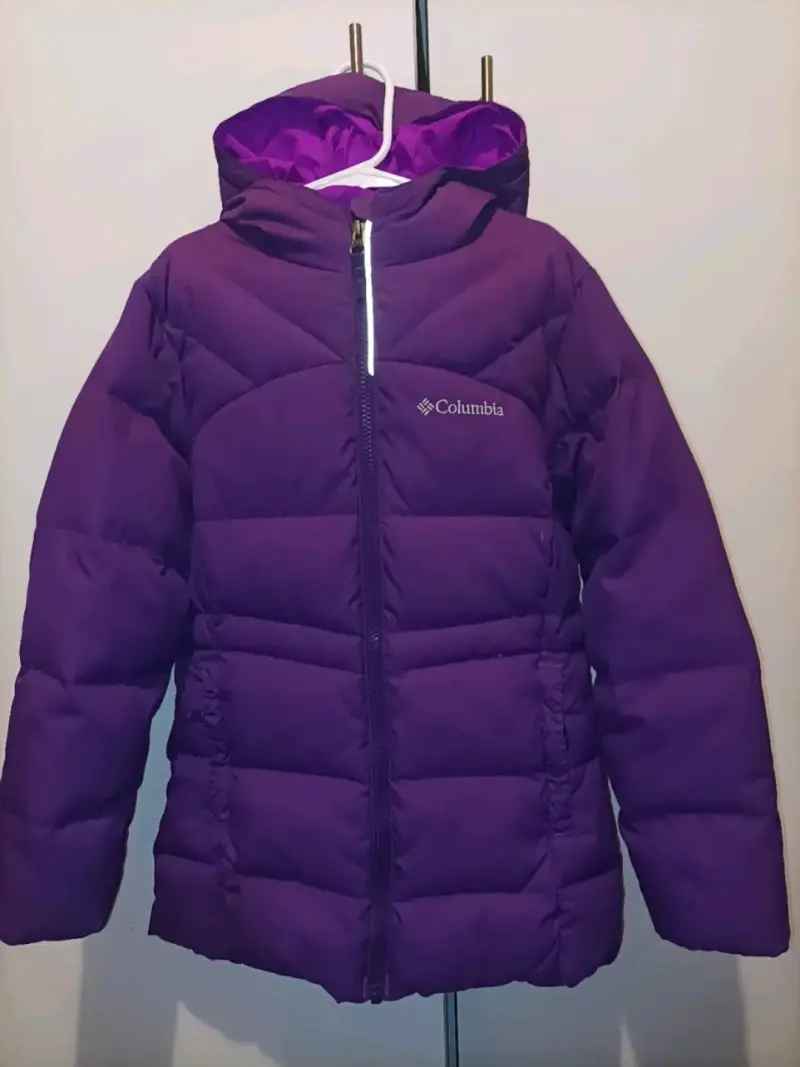 Chaqueta de invierno morada Columbia para niña