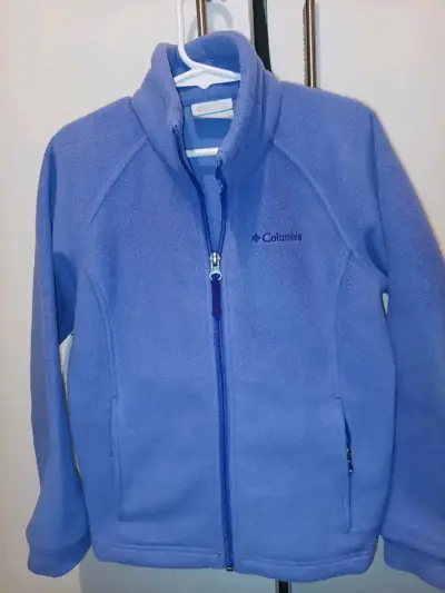 Chaqueta polar Columbia lila  para niña - miniatura 1