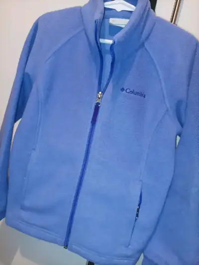 Chaqueta polar Columbia lila  para niña - miniatura 2