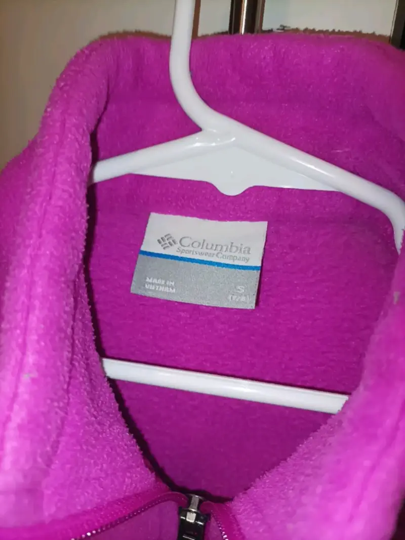 Chaqueta polar fucsia Columbia para niña