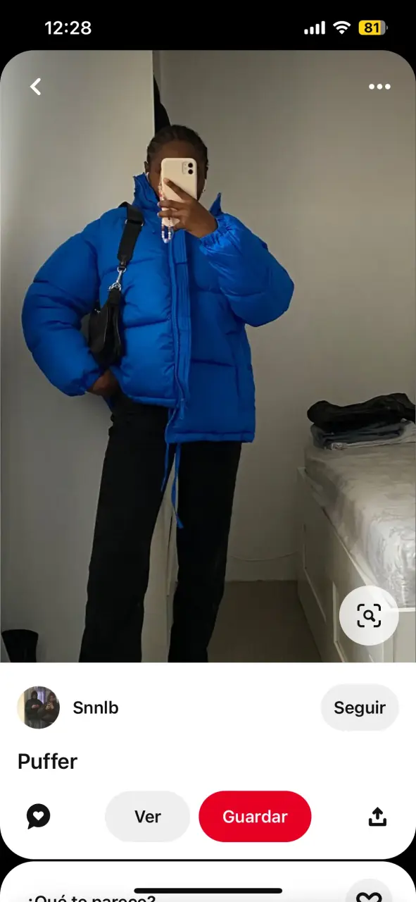 Chaqueta Puffer Azul Sybilla Talla S - 4