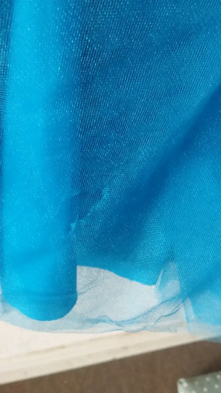 Vestido de fiesta azul sin tirantes - 6
