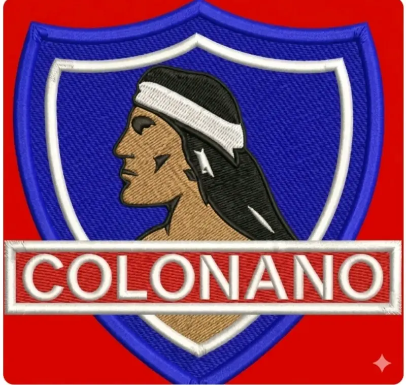 Parche Bordado Colónano Escudo Azul