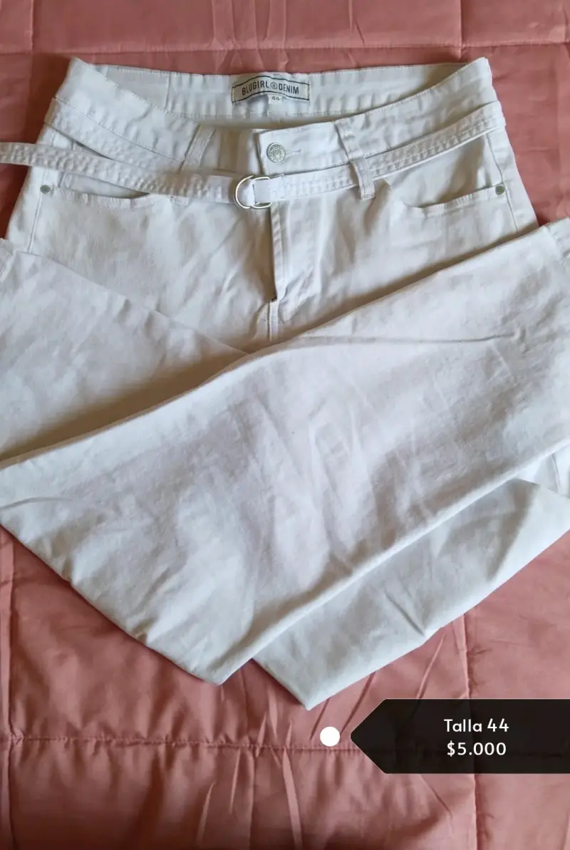 Pantalón cargo beige talla 40 con puño ajustable - 2