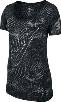 Polera Nike negra con diseño estampado - 2