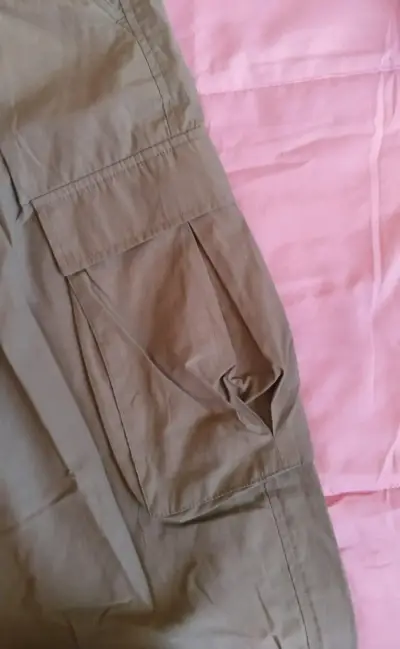 Pantalón cargo verde talla 40 con puño ajustable - miniatura 5