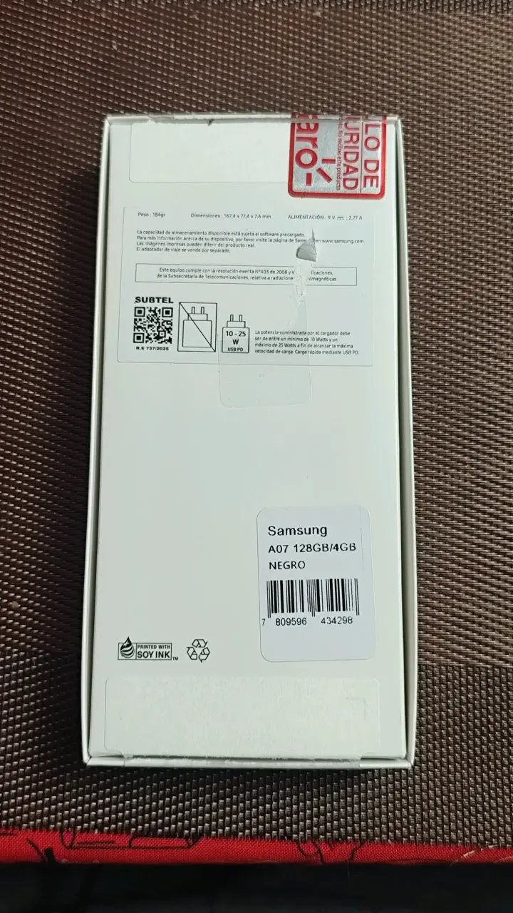 Smartphone Samsung Galaxy A07 128GB Negro - 2