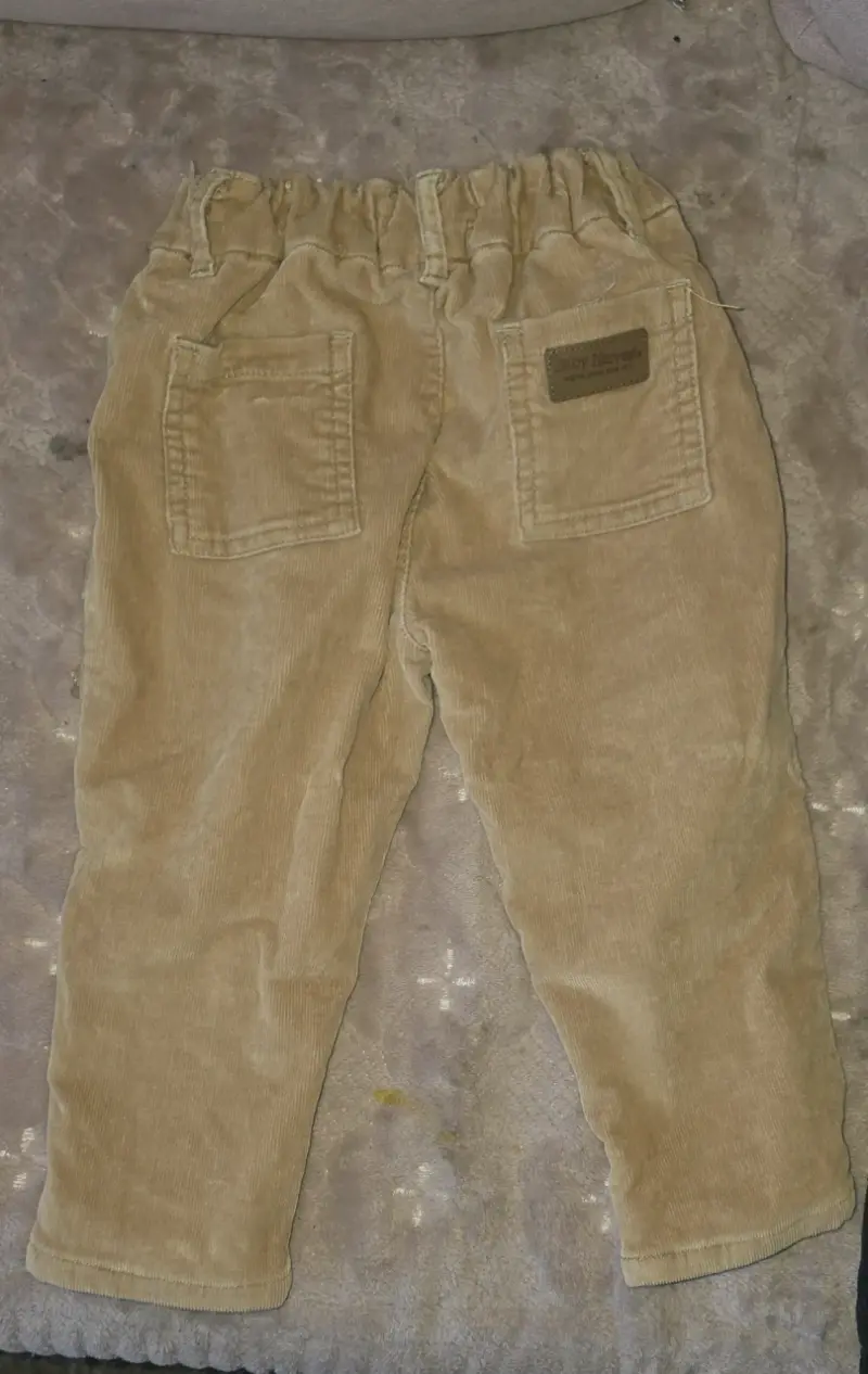 Pantalones de pana para niño color beige - 2