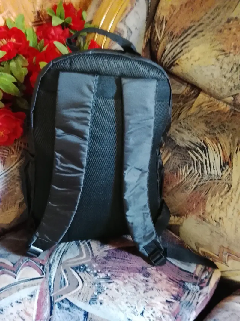 Mochila estampada con diseño floral y geométrico - 2