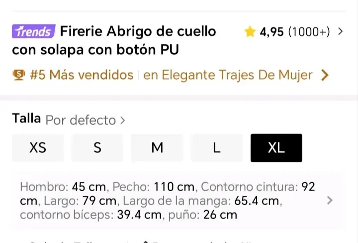 Blazer negro de cuero sintético con solapa - 4