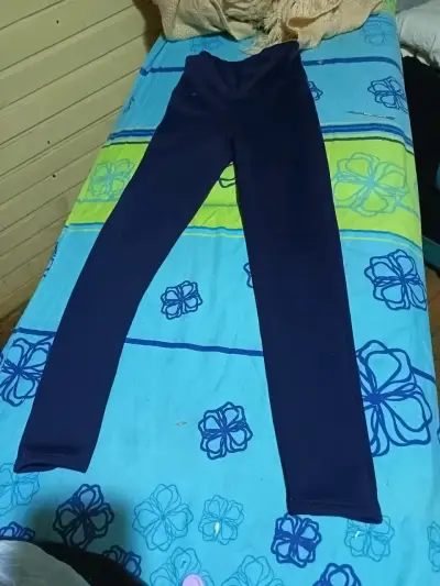 Leggings térmicos azul oscuro para mujer - miniatura 1