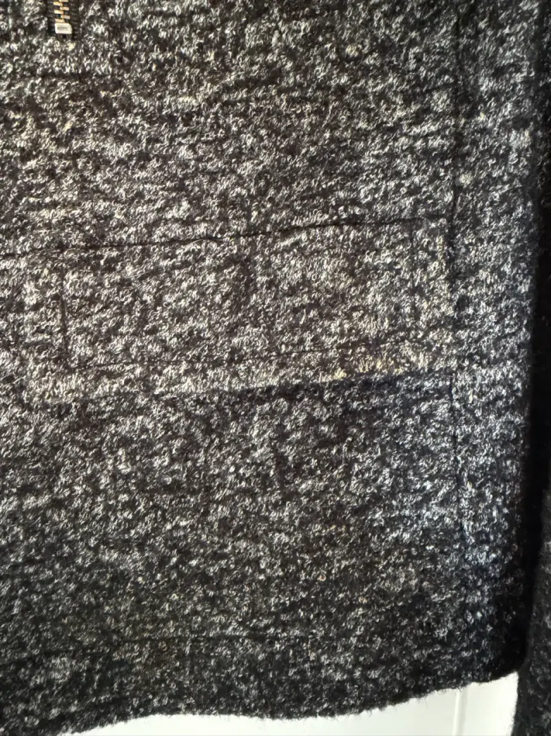 Chaqueta de lana gris Loft con cierre - 3