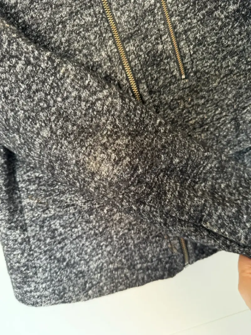 Chaqueta de lana gris Loft con cierre - 5