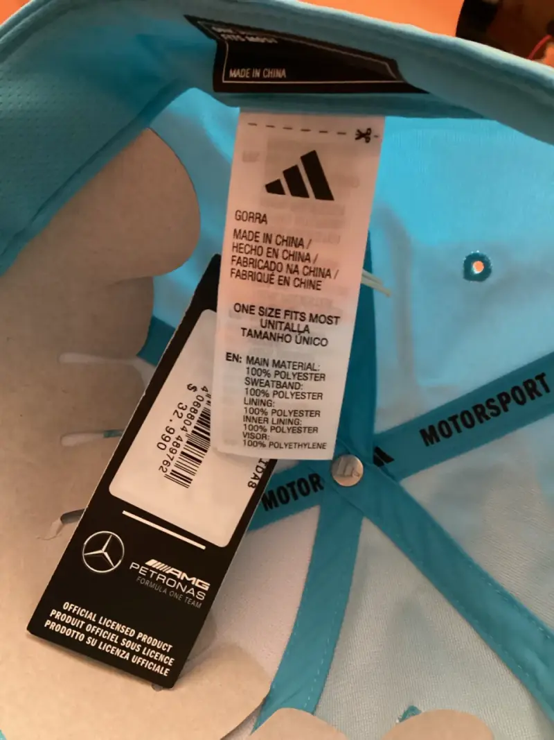 Gorra Mercedes AMG Petronas F1 Azul Claro - 6