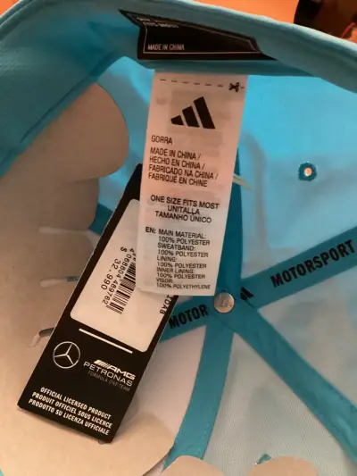 Gorra Mercedes AMG Petronas F1 Azul Claro - miniatura 6