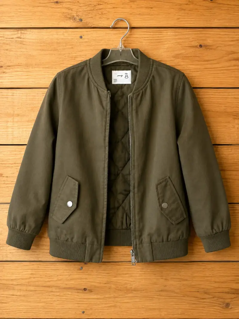 Chaqueta verde para niño talla 8