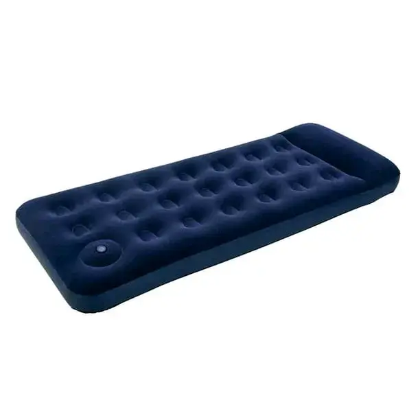 Colchón inflable individual azul con bomba integrada