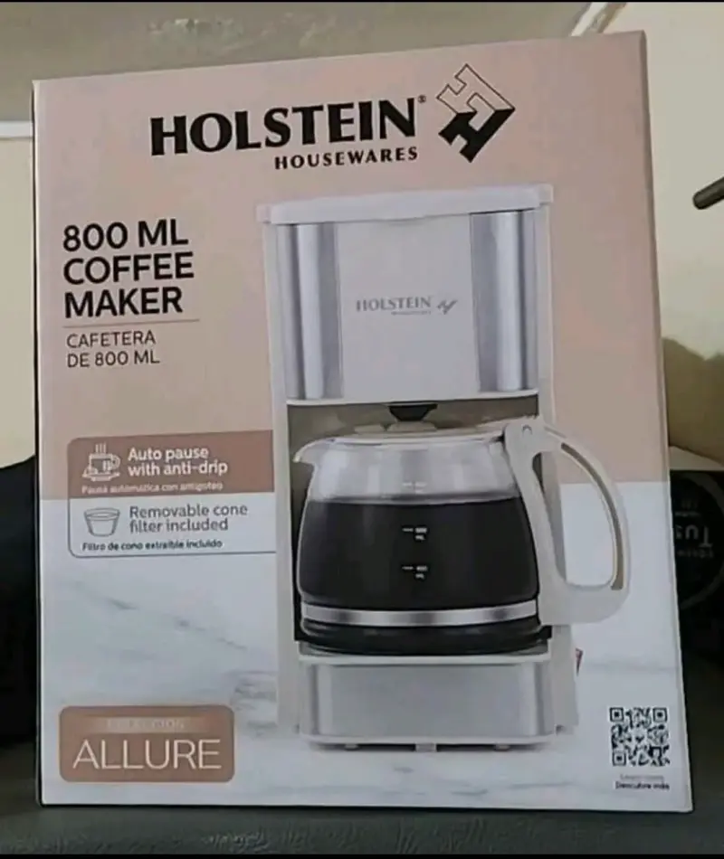 Cafetera Holstein Housewares 800 ml con filtro removible