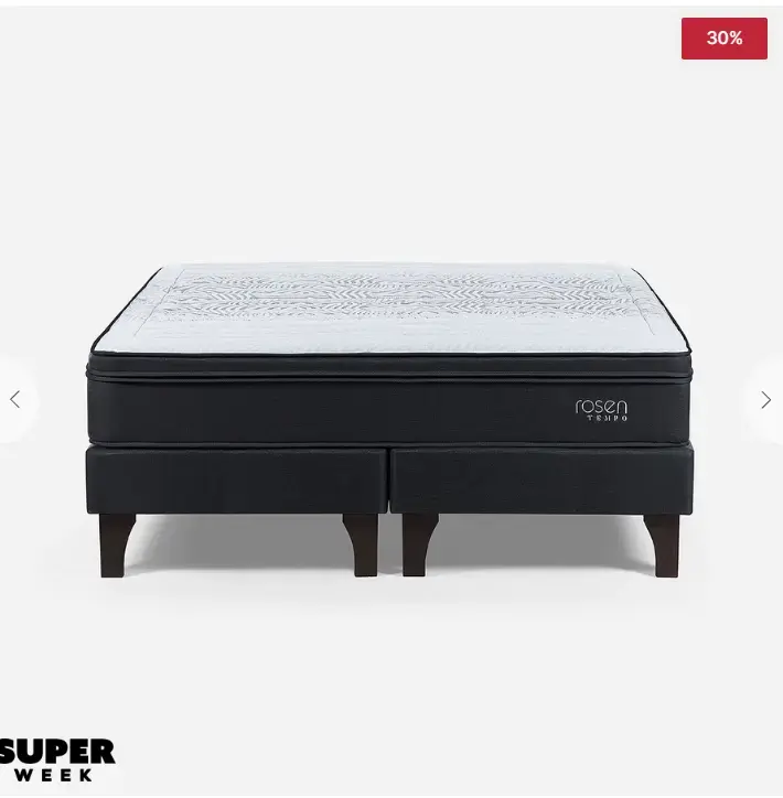 Cama Europea Rosen 2 Plazas TEMPO - 3