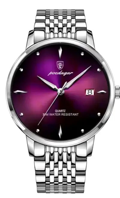 Reloj de pulsera Poedagar cuarzo resistente al agua - miniatura 3