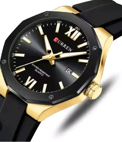 Reloj Curren para Hombre Negro y Dorado - miniatura 1