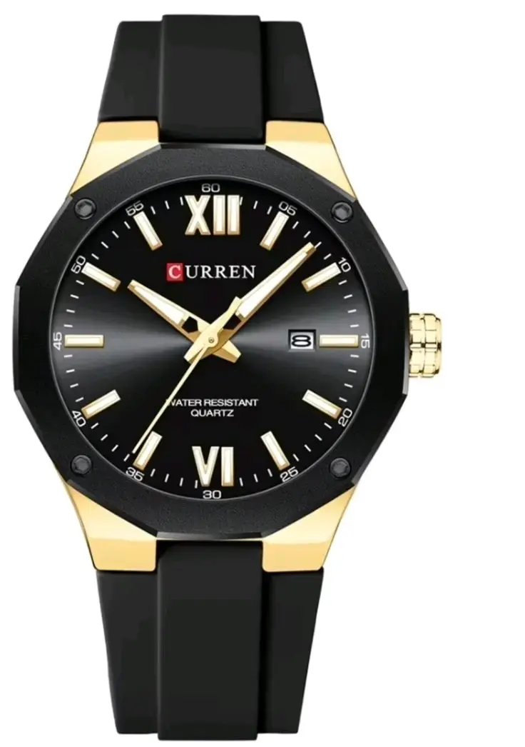 Reloj Curren para Hombre Negro y Dorado - 3