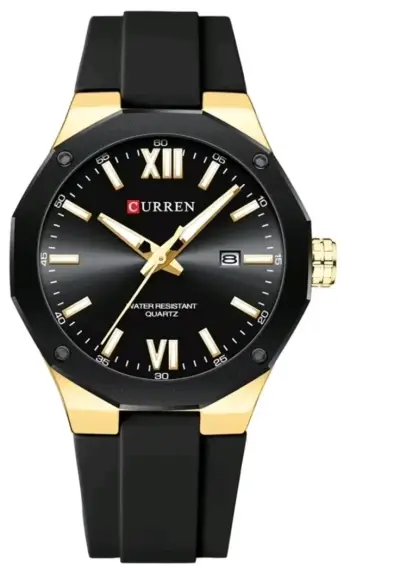 Reloj Curren para Hombre Negro y Dorado - miniatura 3