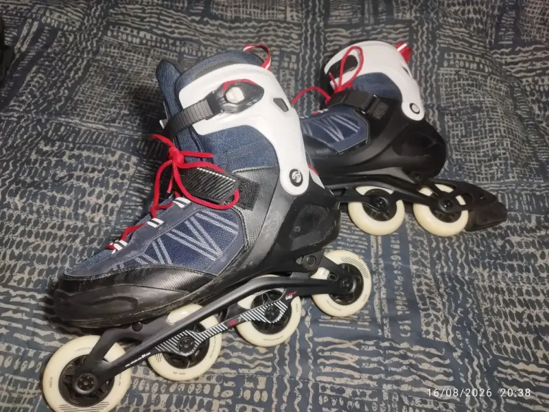 Set de patines en línea Oxelo con protecciones - 2