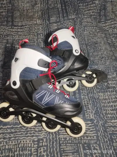 Set de patines en línea Oxelo con protecciones - miniatura 3