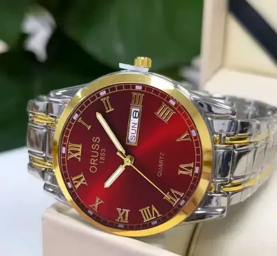 Reloj de pulsera Oriss 1853 bicolor con esfera verde - miniatura 2