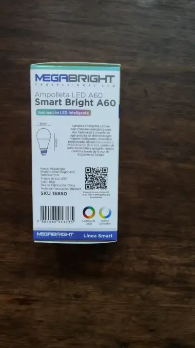 Ampolleta LED Inteligente Megabright Smart Bright A60 - miniatura 2