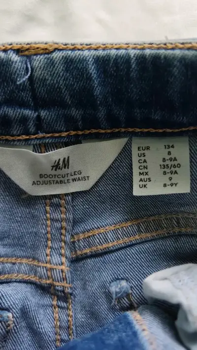 Jeans de mezclilla para niña H&M ajustables - miniatura 2
