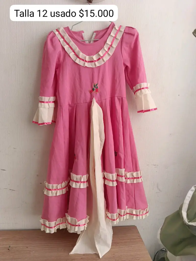 Vestido de baile folclórico para niña talla 14 - 2