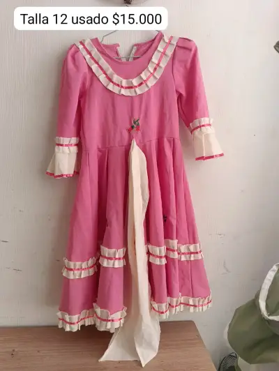Vestido de baile folclórico para niña talla 14 - miniatura 2