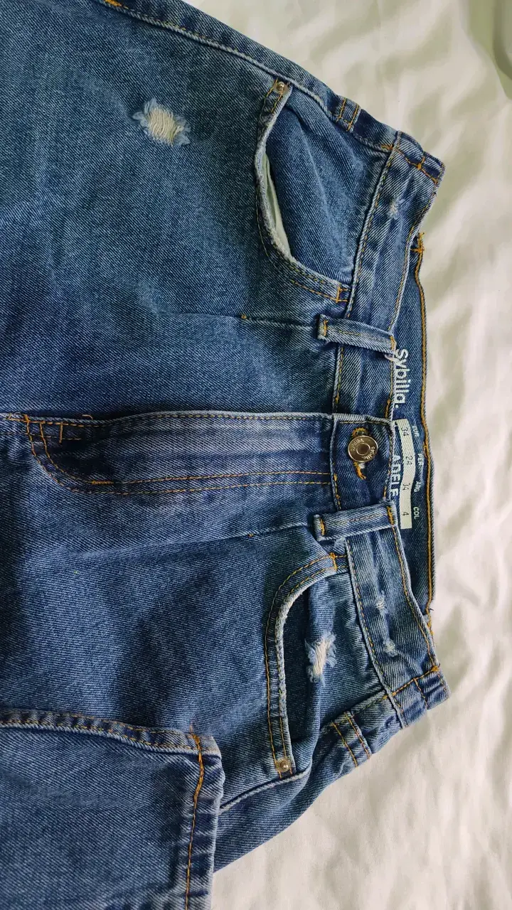 Jeans de mezclilla azul Sybilla Adele talla 34 - 3