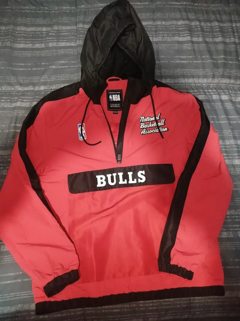 Chaqueta NBA Chicago Bulls Roja y Negra