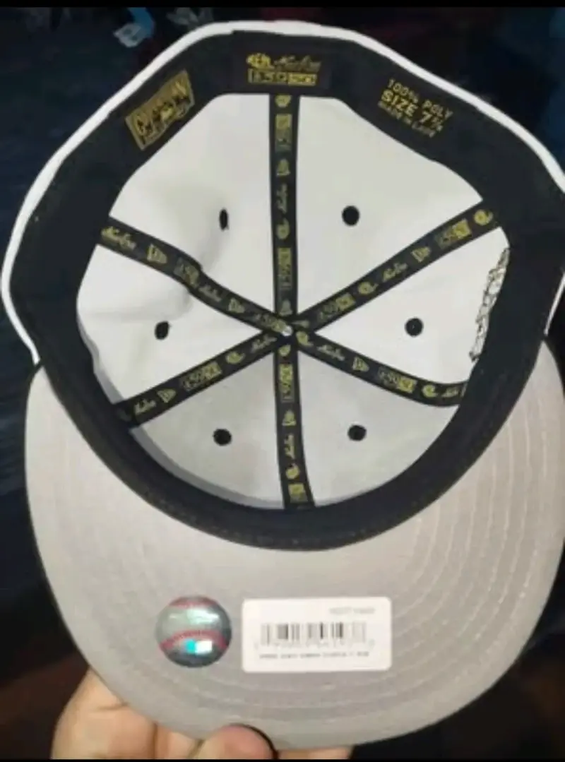 Gorra New Era Padres blanca y negra - 3