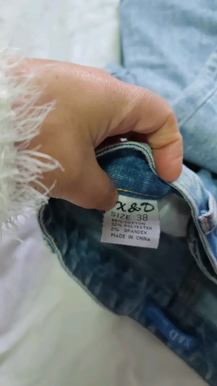 Jeans de mezclilla 38 desgastados X&D mujer - 3
