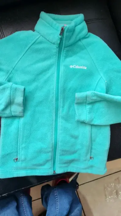 Chaqueta polar Columbia turquesa para mujer - miniatura 1