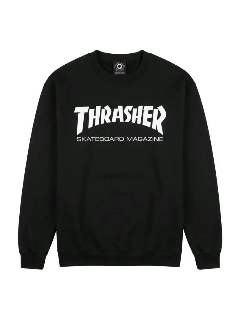 Polerón negro Thrasher Skateboard Magazine