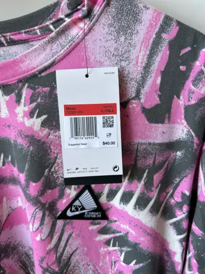 Polera Nike ACG estampado abstracto rosa - miniatura 2