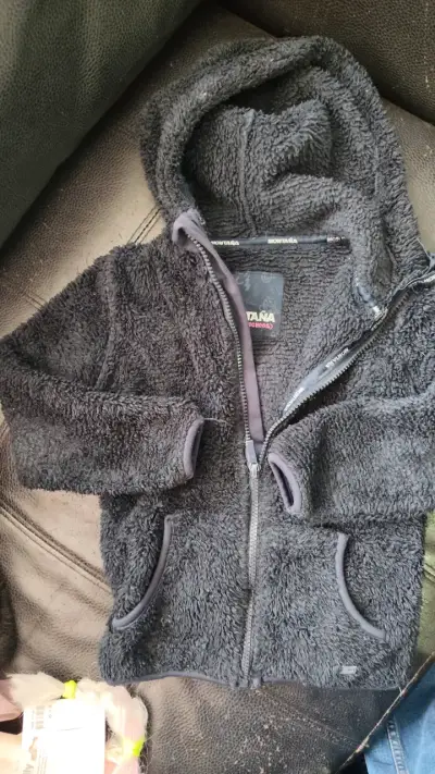Chaqueta de lana con capucha Montaña para niño - miniatura 1