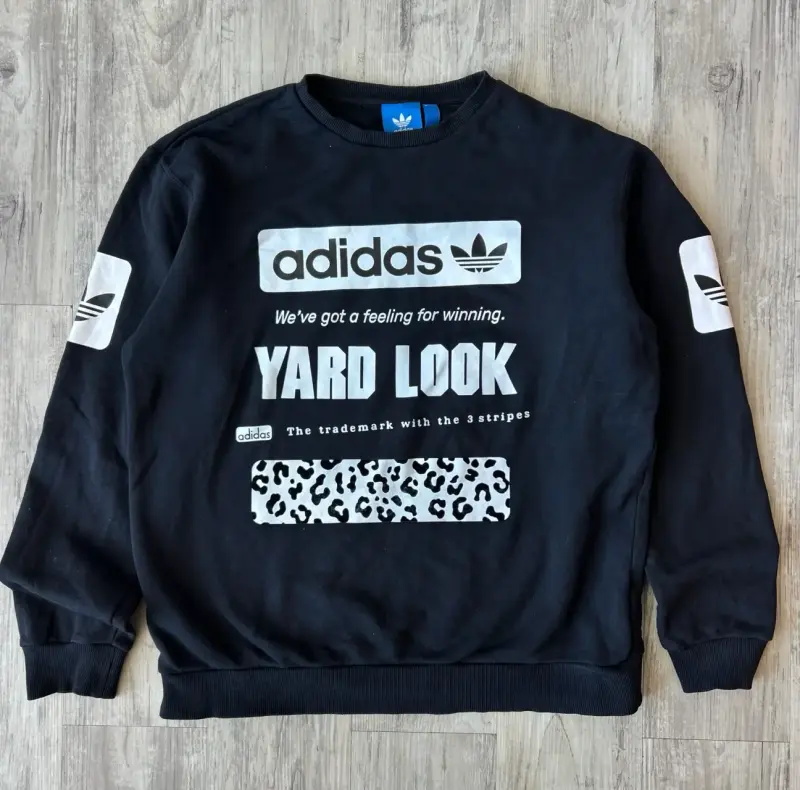Polerón negro Adidas Yard Look unisex