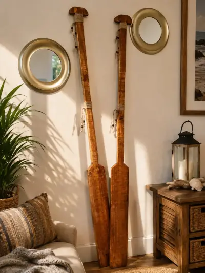 Remo decorativo de madera rústica para pared - miniatura 2