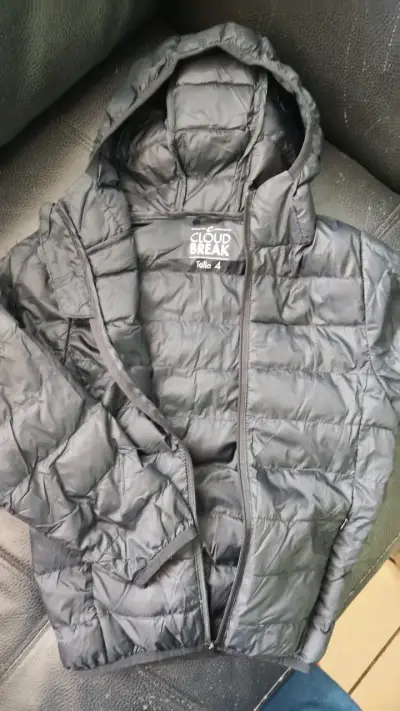Chaqueta acolchada negra Cloud Break para niño - miniatura 1