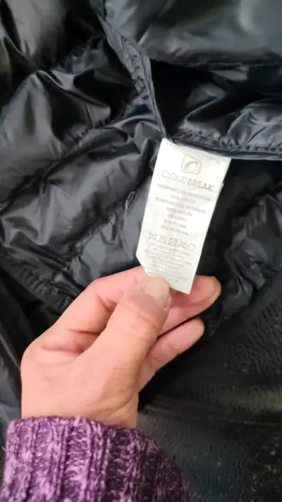Chaqueta acolchada negra Cloud Break para niño - miniatura 3